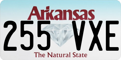 AR license plate 255VXE