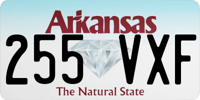 AR license plate 255VXF