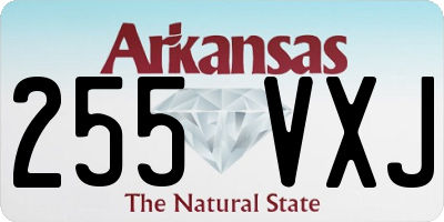 AR license plate 255VXJ