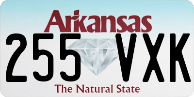 AR license plate 255VXK
