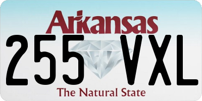 AR license plate 255VXL