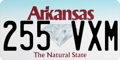 AR license plate 255VXM
