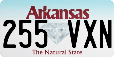 AR license plate 255VXN