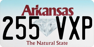 AR license plate 255VXP