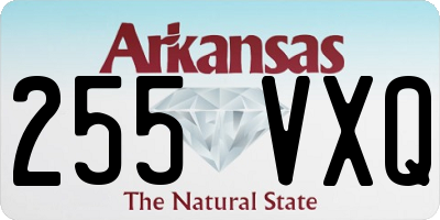 AR license plate 255VXQ