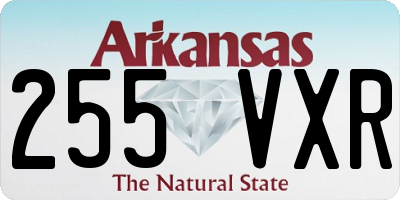 AR license plate 255VXR