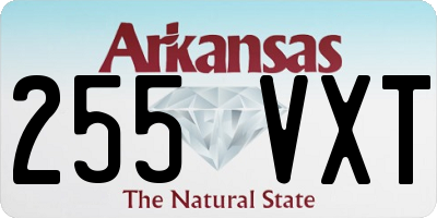AR license plate 255VXT