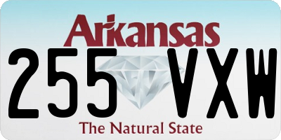 AR license plate 255VXW