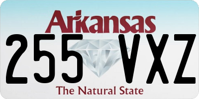AR license plate 255VXZ