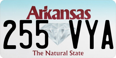 AR license plate 255VYA
