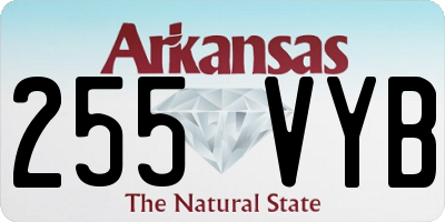 AR license plate 255VYB