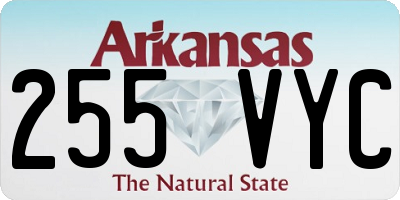 AR license plate 255VYC