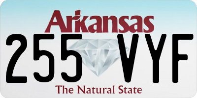 AR license plate 255VYF