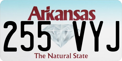 AR license plate 255VYJ