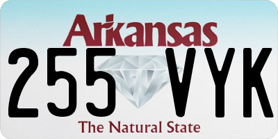 AR license plate 255VYK