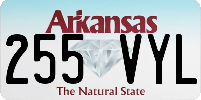 AR license plate 255VYL