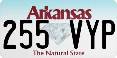 AR license plate 255VYP