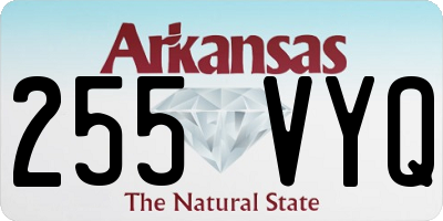 AR license plate 255VYQ