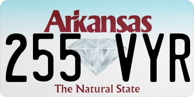 AR license plate 255VYR