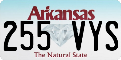 AR license plate 255VYS