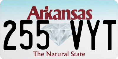 AR license plate 255VYT