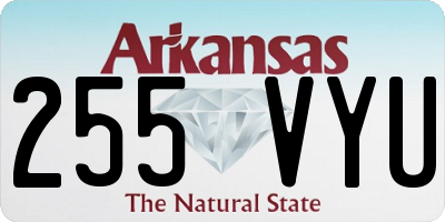 AR license plate 255VYU