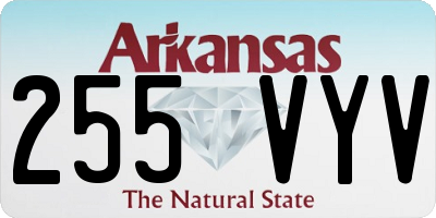 AR license plate 255VYV