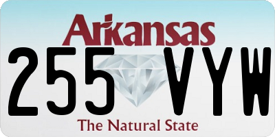AR license plate 255VYW