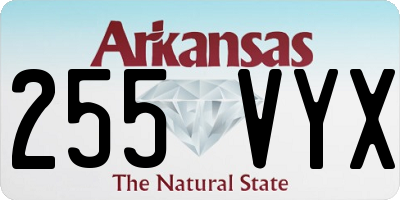 AR license plate 255VYX