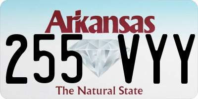 AR license plate 255VYY