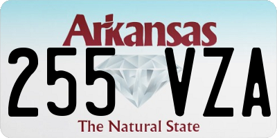 AR license plate 255VZA