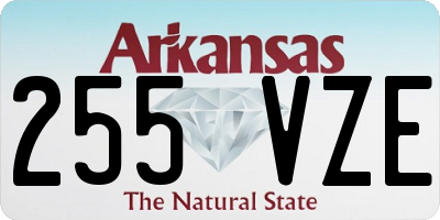 AR license plate 255VZE