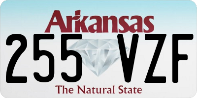 AR license plate 255VZF