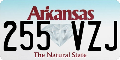 AR license plate 255VZJ
