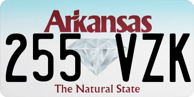 AR license plate 255VZK