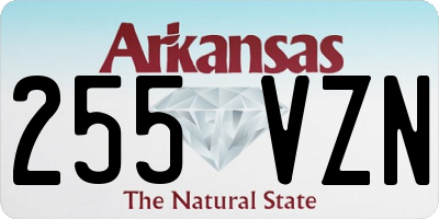 AR license plate 255VZN