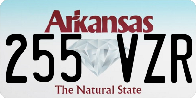 AR license plate 255VZR