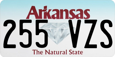 AR license plate 255VZS