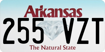AR license plate 255VZT