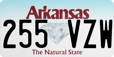 AR license plate 255VZW