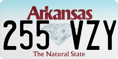 AR license plate 255VZY