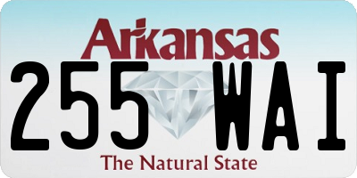 AR license plate 255WAI