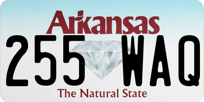 AR license plate 255WAQ