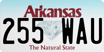 AR license plate 255WAU