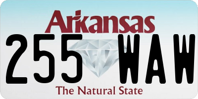 AR license plate 255WAW