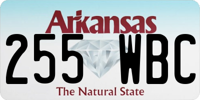 AR license plate 255WBC