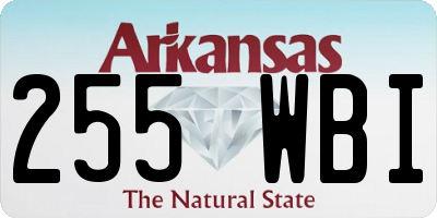 AR license plate 255WBI