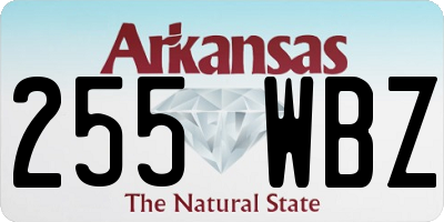 AR license plate 255WBZ