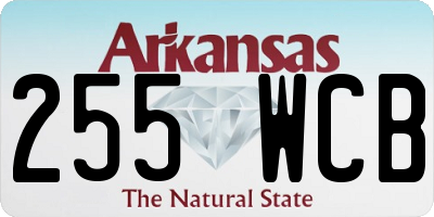 AR license plate 255WCB