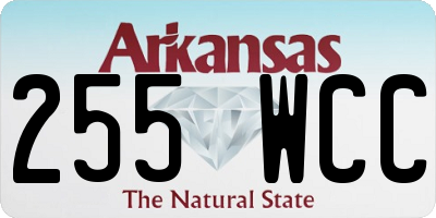 AR license plate 255WCC
